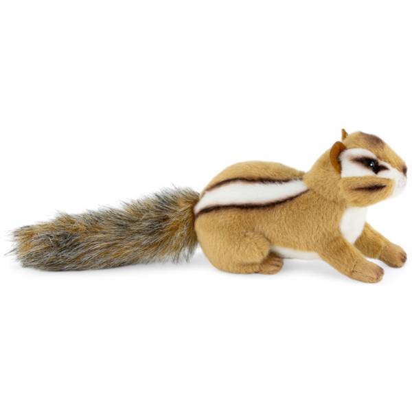 Kuscheltier Streifenhörnchen Braun - Kunstfell - 10 x 12 x 17 cm