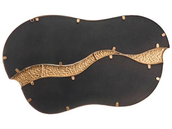 Wandspiegel TAWLEY Gold - Weiß - Metall - 45 x 76 x 3 cm