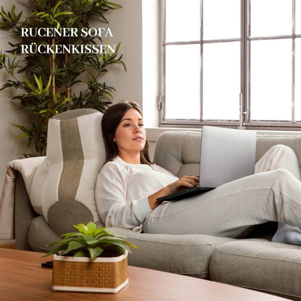 Coussin TMF Marron - Polyester - 24 x 65 x 70 cm