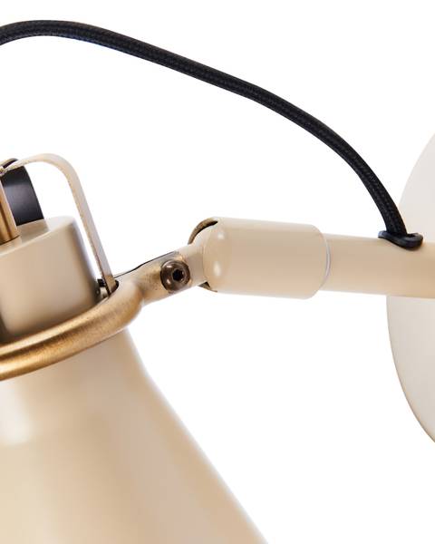 Wandlampen MOYOLA 2-tlg Beige - Gold - Bambus - 11 x 19 x 22 cm