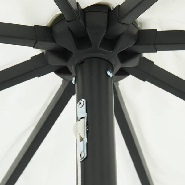 Parasol de terrasse 3045512 Marron - Métal - 393 x 249 x 393 cm