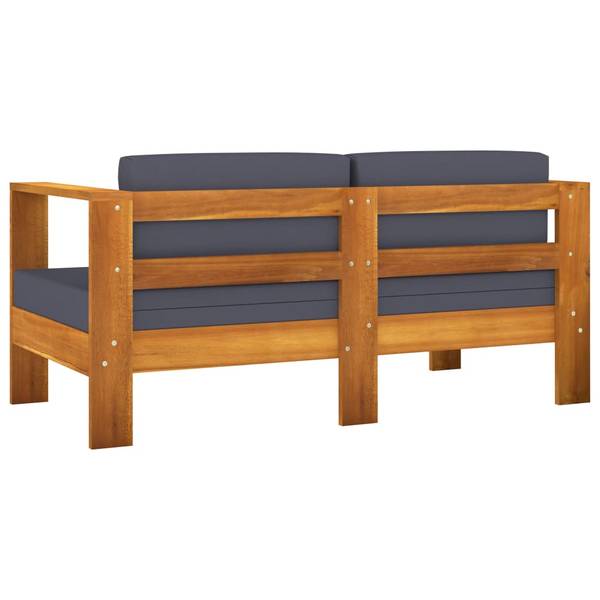 Garten-Lounge-Set 3006534-7 (8-teilig) Grau - Akazie - 60 x 25 x 100 cm