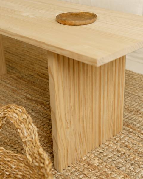 Couchtisch Bali Braun - Massivholz - 55 x 45 x 120 cm