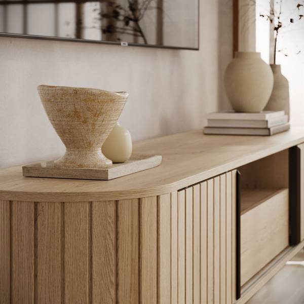 TV-Schrank WILLOW Schwarz - Braun - Holzwerkstoff - 196 x 51 x 40 cm