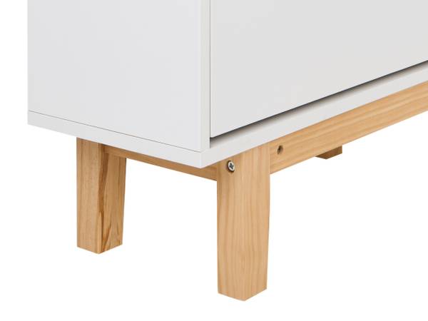 Schuhschrank SANDFLY Braun - Weiß - Holzwerkstoff - 60 x 128 x 24 cm