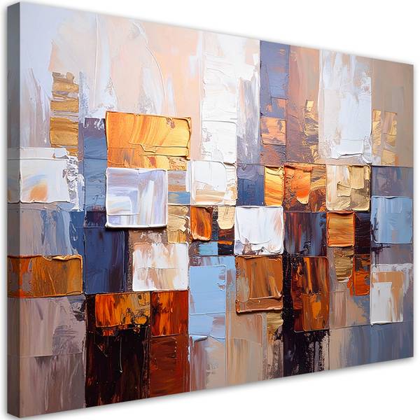 Canvas schilderij Geometrie 100 x 70 cm