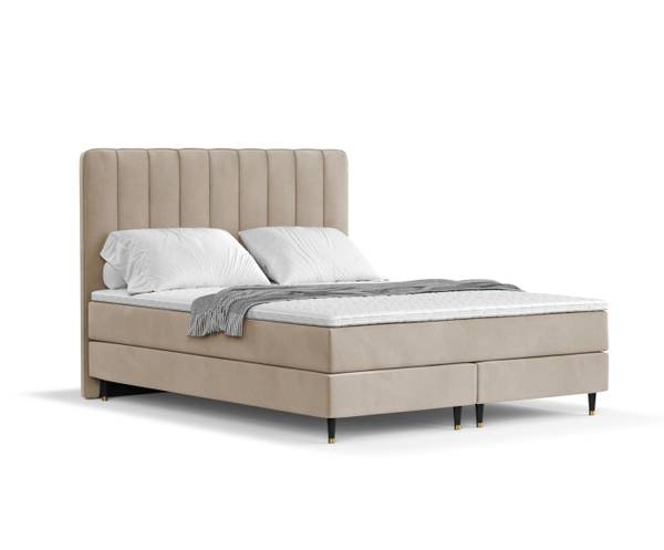 Boxspringbett Kobbe  Braun - Liegefläche Breite: 180 cm