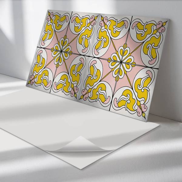 Klebepaneele Blumen Fliese 100 x 50 cm