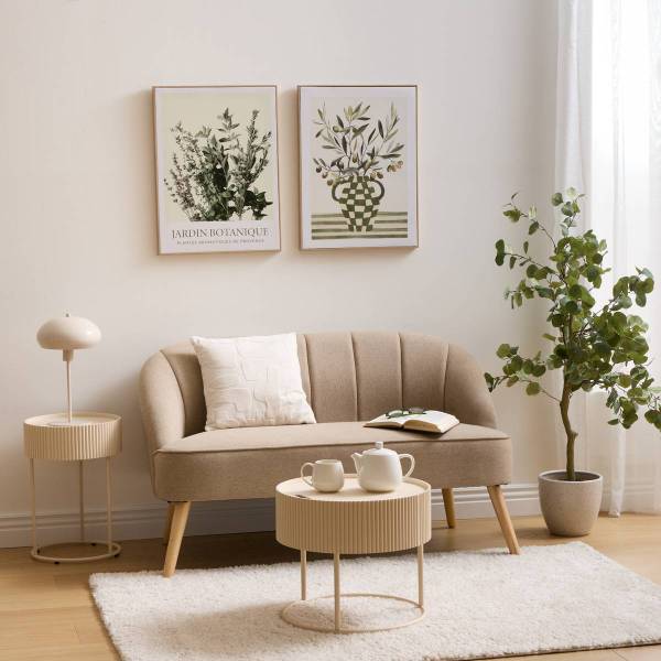Couchtisch JUNA Beige - Holzwerkstoff - 45 x 40 x 45 cm