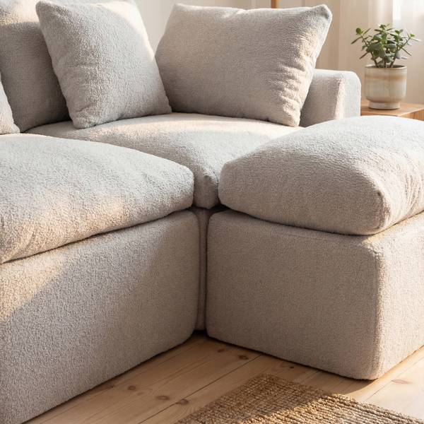 Ecksofa CHJ3-01 Grau - Textil - 275 x 56 x 145 cm