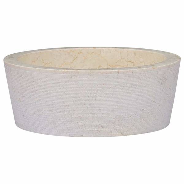 Becken 3007568 Weiß - Marmor - 40 x 15 x 40 cm