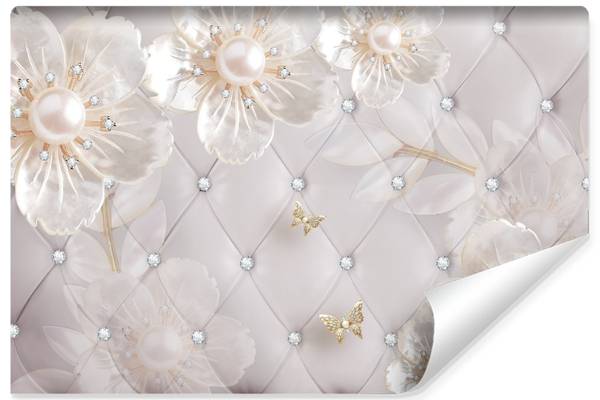 Fotobehang ABSTRACTIE Bloemen Parels 360 x 240 x 240 cm