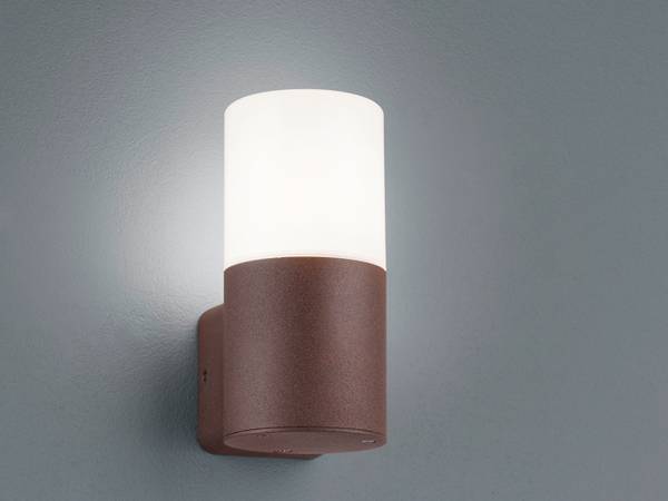 Außenwandleuchte Serve Braun - Weiß