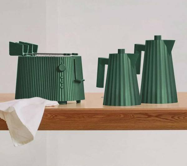 Thermoskanne Plisse Grün - Gusseisen - 11 x 32 x 1 cm