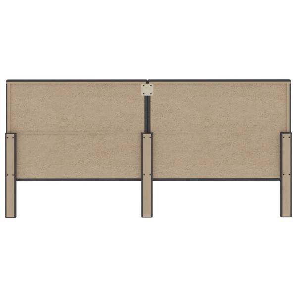 Boxspringbett 3002112-5 Grau - Polyester - 200 x 116 x 201 cm