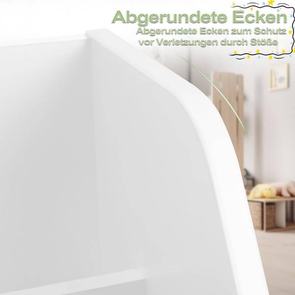 Bücherregal Christa Weiß - Holzwerkstoff - 70 x 80 x 30 cm