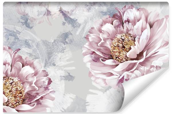 Vlies-Fotobehang BLOEMEN Pioenrozen 90 x 60 x 60 cm