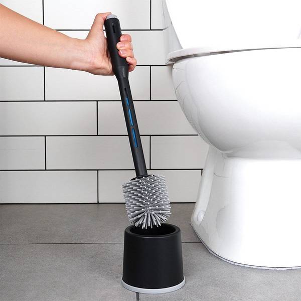 Toilettenbürste 71158 Schwarz - Kunststoff - 11 x 11 x 41 cm