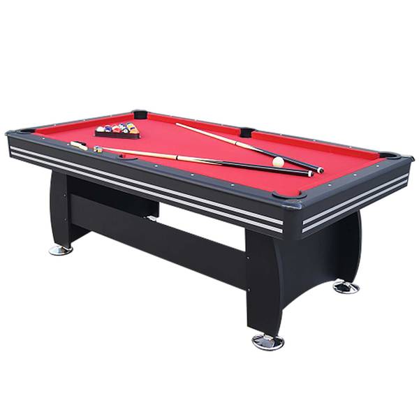 Billardtisch 3-IN-1 Schwarz - Holzwerkstoff - 117 x 81 x 214 cm