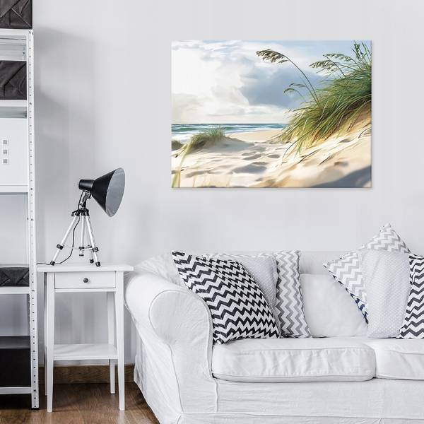 Wandbild Strand Meer Natur Ostsee 60 x 40 x 2 cm