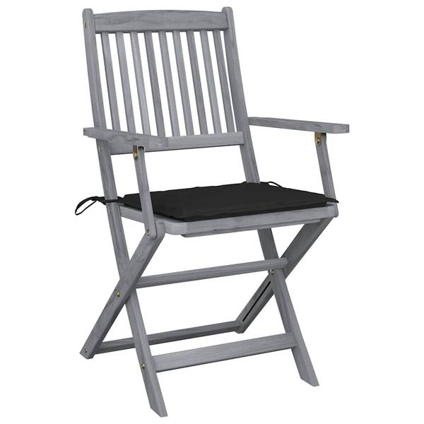 Tuinstoel 3065414-3 (set van 6) zwart