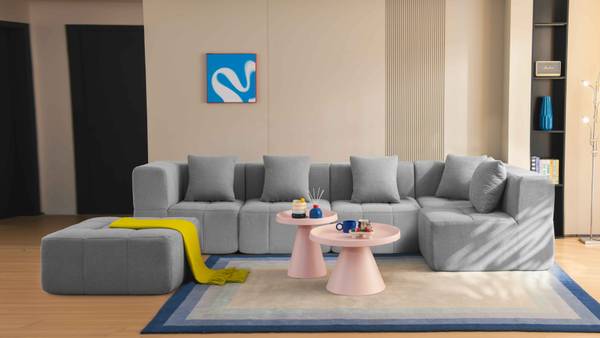 Wohnlandschaft sofaBULOUS Grau