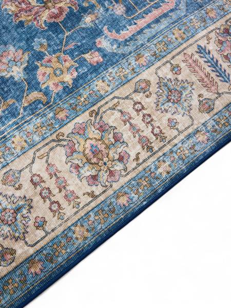 Waschbarer Teppich Laury Blau - 120 x 170 cm