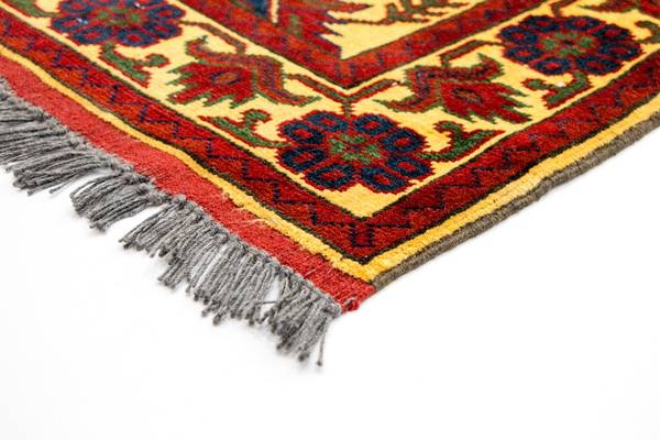 Orientteppich Läufer Oriental Rot - Wolle - 80 x 1 x 304 cm