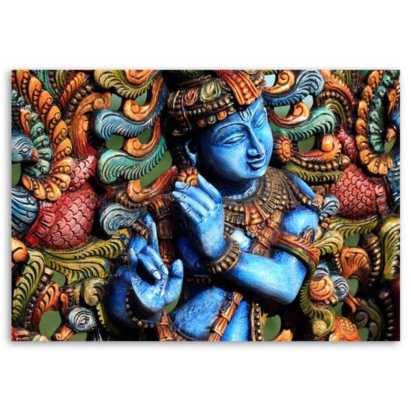 Tableau déco statue de bouddha 90 x 60 cm