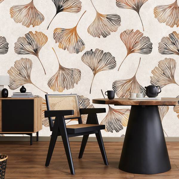 Vlies-Fotobehang ABSTRACTE Bladeren 180 x 120 x 120 cm