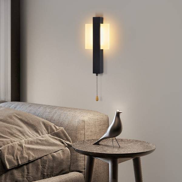 Wandlamp tLxr zwart - ijzer - 12 x 5 x 28 cm