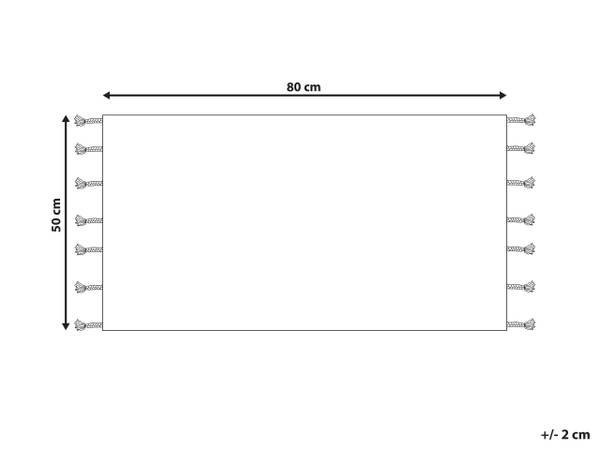 Tapis de bain OLTAN Beige - Fibres naturelles - 50 x 80 cm