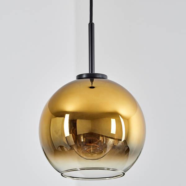 Deckenleuchte Cesaro Gold - Aluminium - Klarglas - 24 x 145 x 24 cm