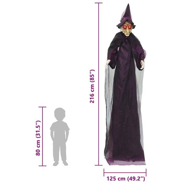 Halloween-Dekoration  42020042 Violett - Polyester - 125 x 1 x 216 cm