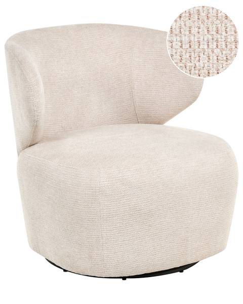 Sessel ALVDAL Beige - Schwarz - Textil - 74 x 73 x 79 cm