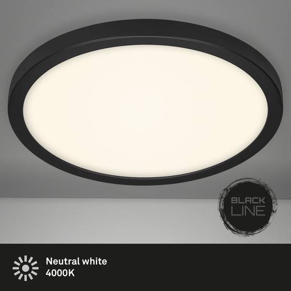 LED-Deckenleuchte  Fire Black Polycarbonat / Eisen - 1-flammig