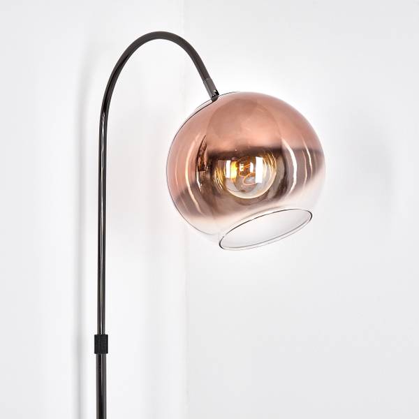 Stehlampe Cesaro Aluminium - Klarglas - 30 x 140 x 52 cm