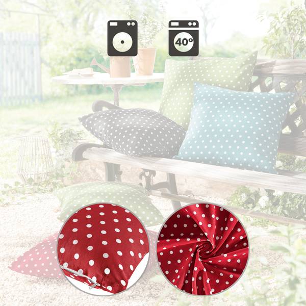 Kissenhülle 144810 Rot - 40 x 40 cm