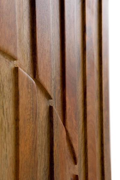 Dressoir  11494 bruin - deels massief hout - 38 x 120 x 100 cm