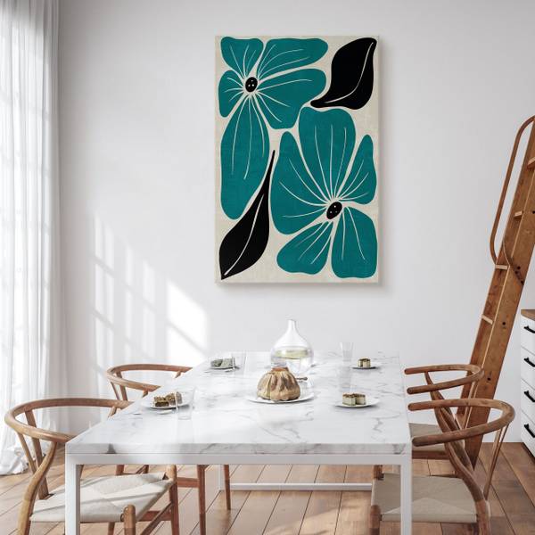Leinwandbild Blumen 40 x 60 x 60 cm