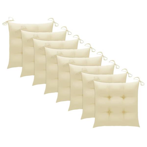 Tuinstoel 3012936-2 set van 8 crèmekleurig - Diepte: 48 cm