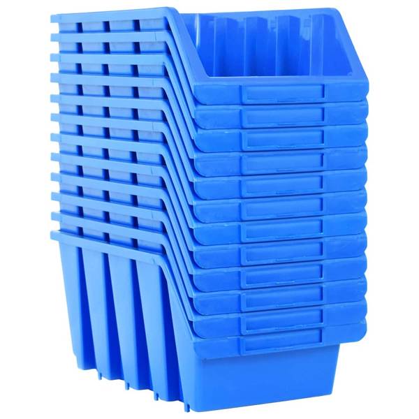 Behälter 3001590 (14er Set) Blau - Kunststoff - 34 x 15 x 20 cm