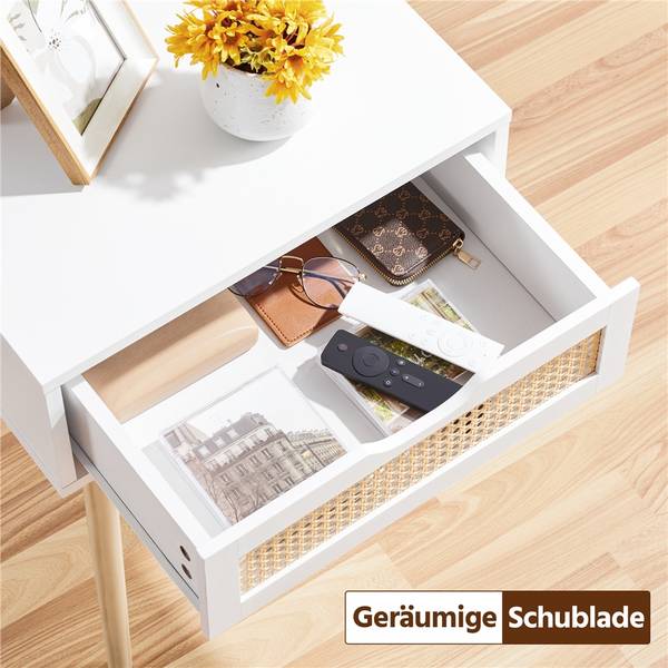 Nachttisch ARC25 Weiß - Holzwerkstoff - 41 x 58 x 49 cm