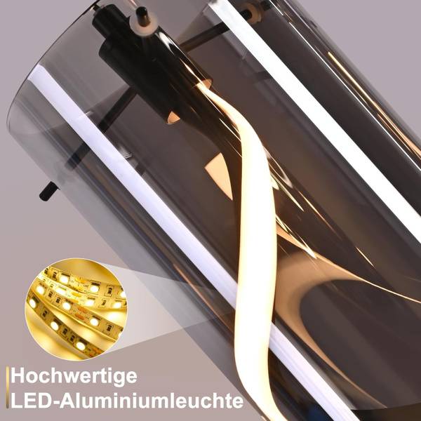 Pendelleuchte Yaw Schwarz - Metall - 12 x 150 x 48 cm