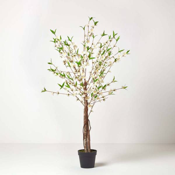 Kunstbaum Kirschblüten Beige - Polyester - 20 x 150 x 150 cm