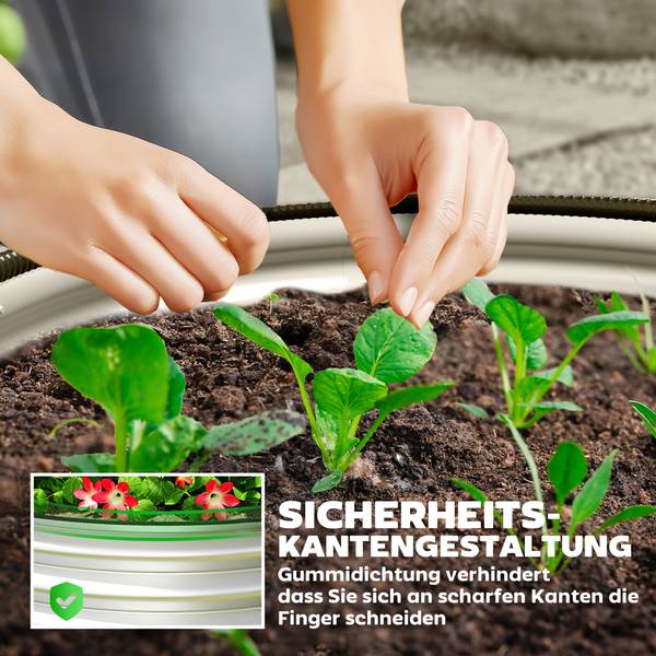 Hochbeet 845-979V00SR Silber - Metall - 60 x 30 x 60 cm