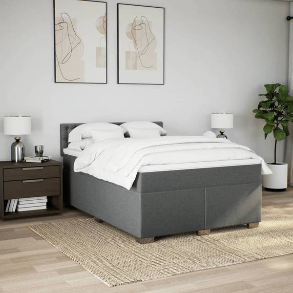 Sommier à lattes de lit 3038760 Gris - Textile - 160 x 100 x 200 cm