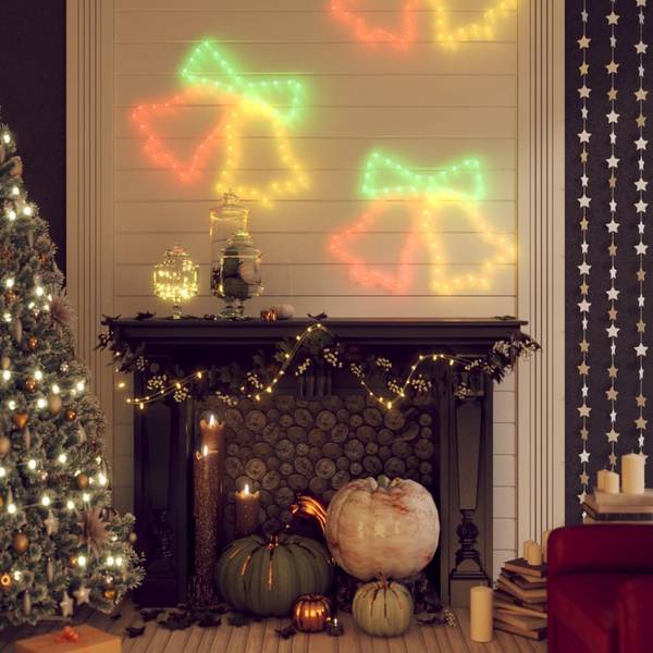 Weihnachtsdeko 3154279 2er Set Metall - Kunststoff - 56 x 1 x 50 cm