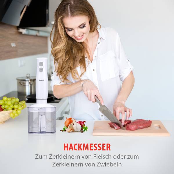 Stabmixer MEALST481009 Weiß - Kunststoff - 6 x 36 x 6 cm