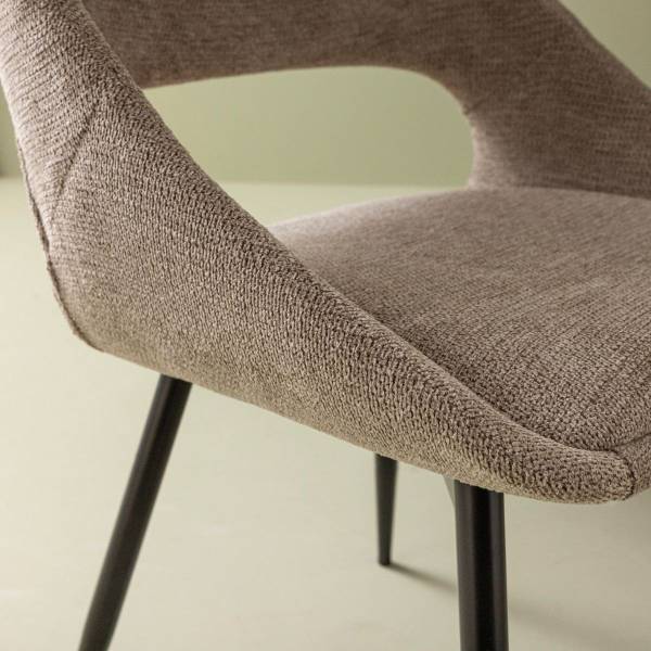 Stühlen ELODIE Grau - Textil - 51 x 77 x 52 cm